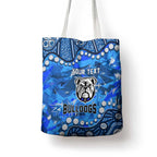 Personalized Canterbury-Bankstown Bulldogs Tote Bag Aboriginal Pattern with Graffiti Style Design