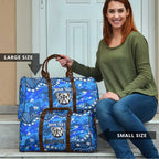 Personalized Canterbury-Bankstown Bulldogs Travel Bag Aboriginal Pattern with Graffiti Style Design