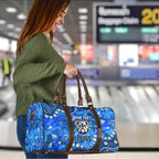 Personalized Canterbury-Bankstown Bulldogs Travel Bag Aboriginal Pattern with Graffiti Style Design