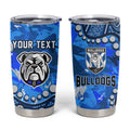 Personalized Canterbury-Bankstown Bulldogs Tumbler Cup Aboriginal Pattern with Graffiti Style Design
