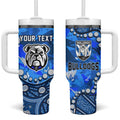 Personalized Canterbury-Bankstown Bulldogs Tumbler With Handle Aboriginal Pattern with Graffiti Style Design
