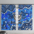 Personalized Canterbury-Bankstown Bulldogs Window Curtain Aboriginal Pattern with Graffiti Style Design