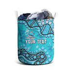 Personalized Cronulla-Sutherland Sharks Laundry Basket Aboriginal Pattern with Graffiti Style Design
