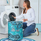 Personalized Cronulla-Sutherland Sharks Laundry Basket Aboriginal Pattern with Graffiti Style Design
