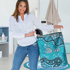 Personalized Cronulla-Sutherland Sharks Laundry Basket Aboriginal Pattern with Graffiti Style Design