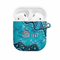 Personalized Cronulla-Sutherland Sharks AirPods Case Aboriginal Pattern with Graffiti Style Design