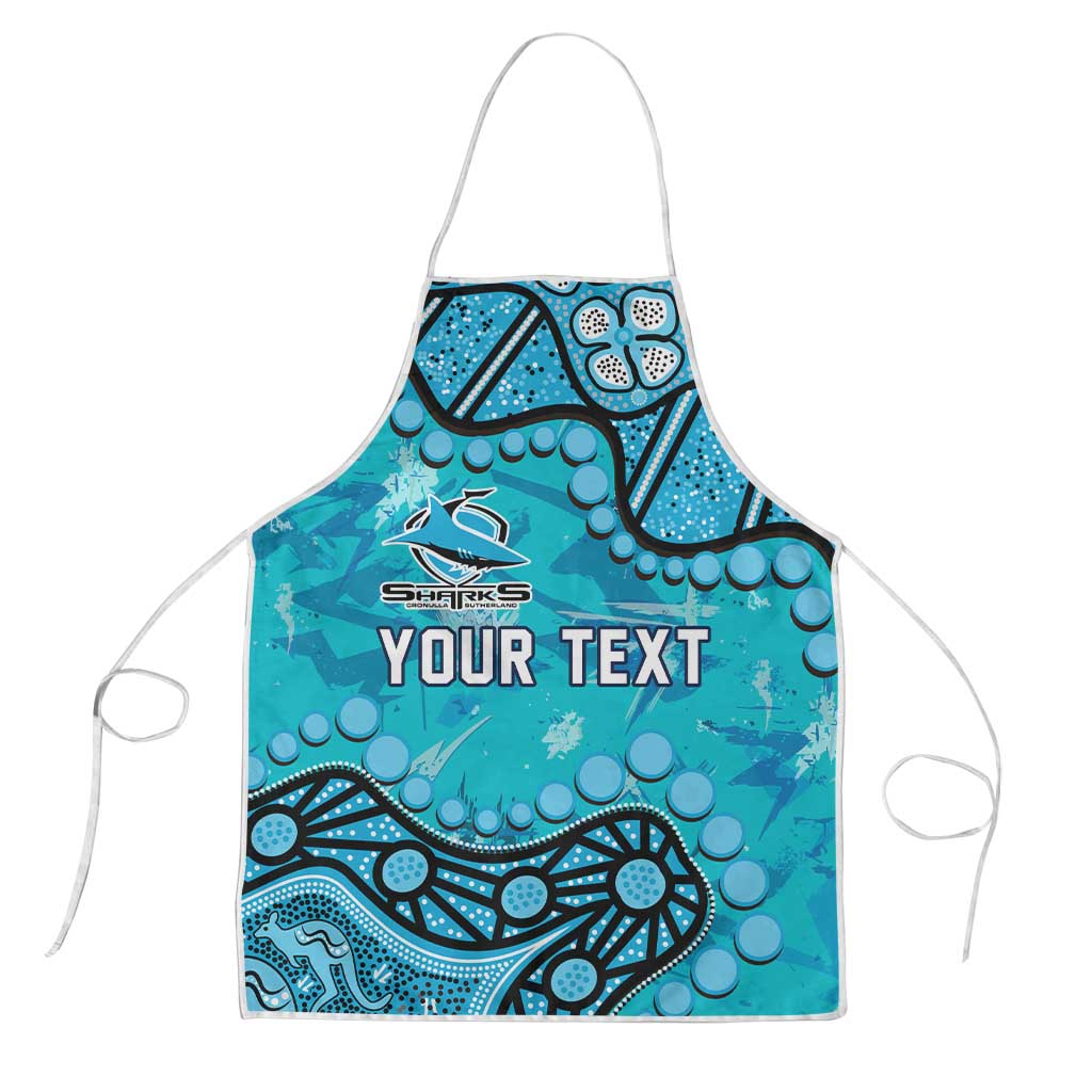 Personalized Cronulla-Sutherland Sharks Apron Aboriginal Pattern with Graffiti Style Design