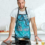 Personalized Cronulla-Sutherland Sharks Apron Aboriginal Pattern with Graffiti Style Design