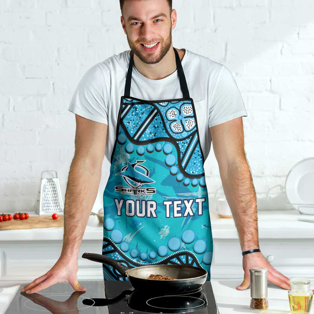Personalized Cronulla-Sutherland Sharks Apron Aboriginal Pattern with Graffiti Style Design