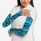 Personalized Cronulla-Sutherland Sharks Arm Sleeves Aboriginal Pattern with Graffiti Style Design