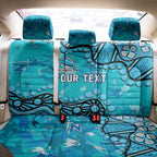 Personalized Cronulla-Sutherland Sharks Back Car Seat Cover Aboriginal Pattern with Graffiti Style Design