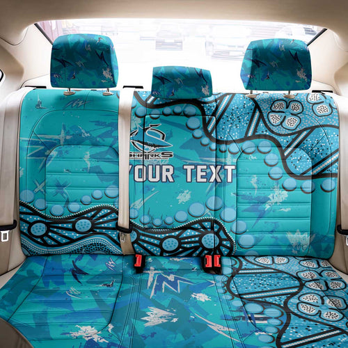 Personalized Cronulla-Sutherland Sharks Back Car Seat Cover Aboriginal Pattern with Graffiti Style Design