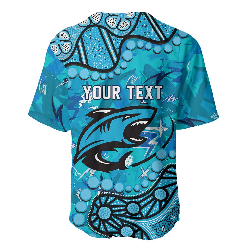 Personalized Cronulla-Sutherland Sharks Baseball Jersey Aboriginal Pattern with Graffiti Style Design