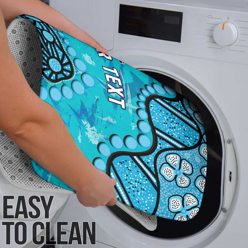 Personalized Cronulla-Sutherland Sharks Bathroom Set Aboriginal Pattern with Graffiti Style Design