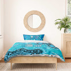 Personalized Cronulla-Sutherland Sharks Bedding Set Aboriginal Pattern with Graffiti Style Design