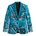 Personalized Cronulla-Sutherland Sharks Blazer Aboriginal Pattern with Graffiti Style Design