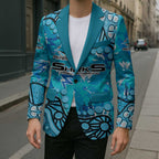 Personalized Cronulla-Sutherland Sharks Blazer Aboriginal Pattern with Graffiti Style Design