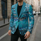 Personalized Cronulla-Sutherland Sharks Blazer Aboriginal Pattern with Graffiti Style Design