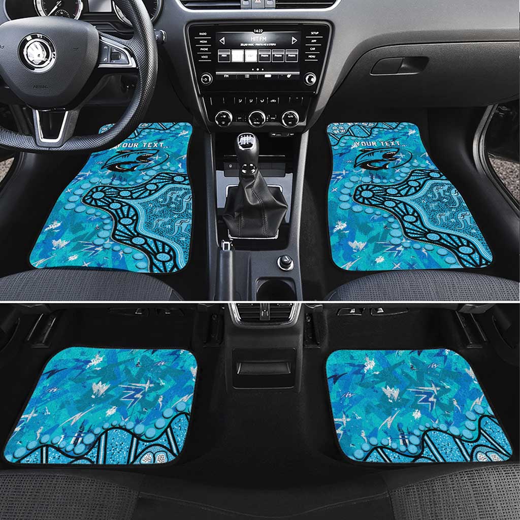 Personalized Cronulla-Sutherland Sharks Car Mats Aboriginal Pattern with Graffiti Style Design