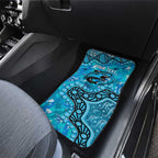 Personalized Cronulla-Sutherland Sharks Car Mats Aboriginal Pattern with Graffiti Style Design
