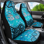 Personalized Cronulla-Sutherland Sharks Car Seat Cover Aboriginal Pattern with Graffiti Style Design