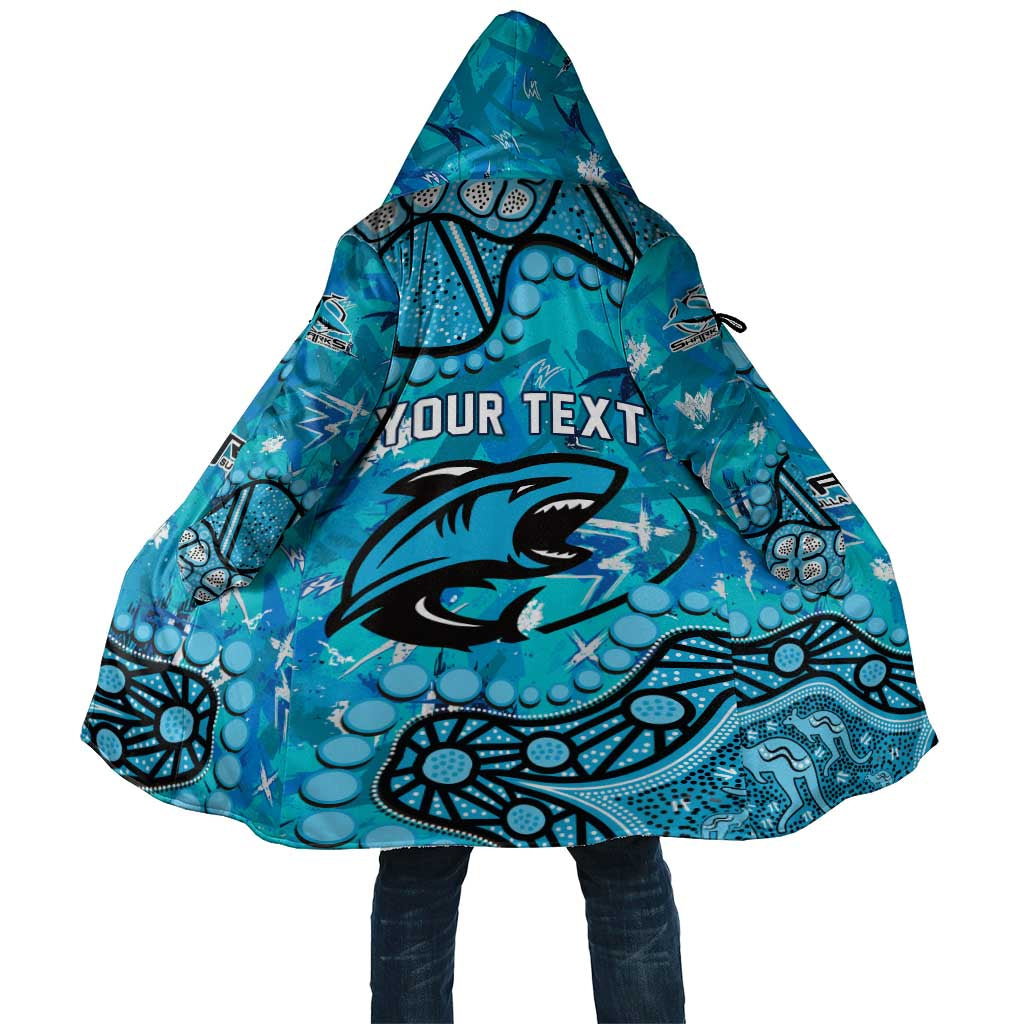Personalized Cronulla-Sutherland Sharks Cloak Aboriginal Pattern with Graffiti Style Design