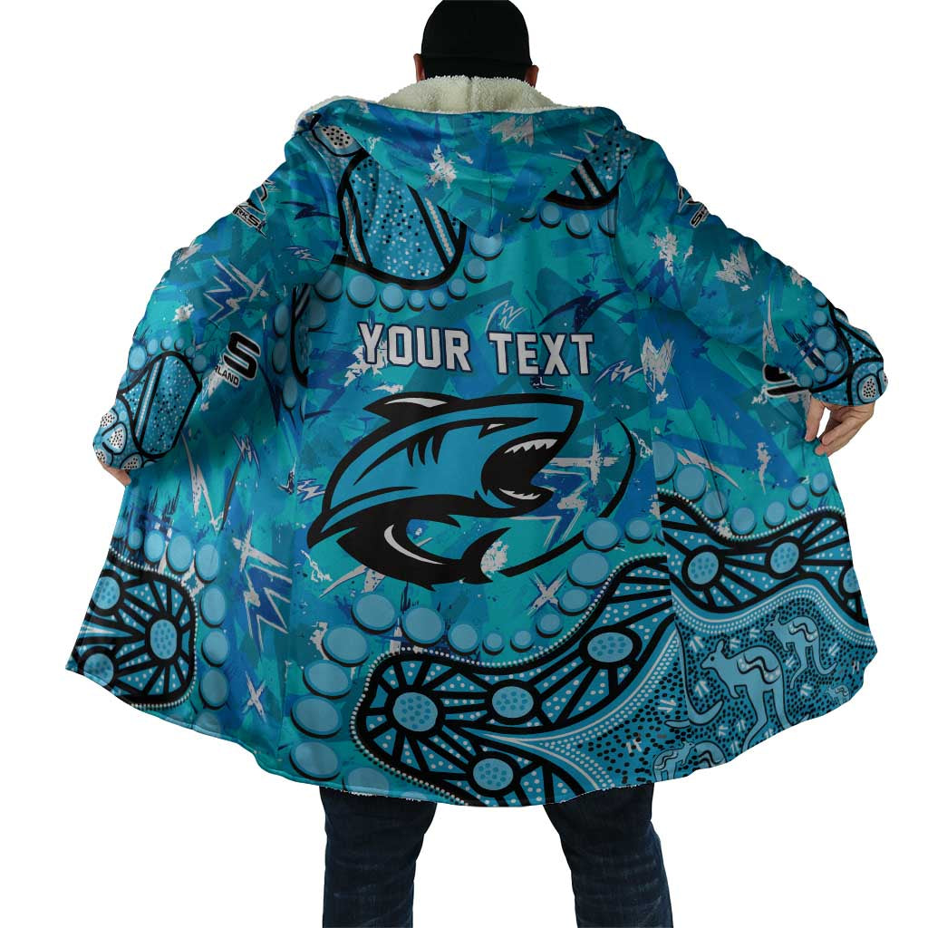 Personalized Cronulla-Sutherland Sharks Cloak Aboriginal Pattern with Graffiti Style Design