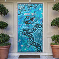 Personalized Cronulla-Sutherland Sharks Door Cover Aboriginal Pattern with Graffiti Style Design