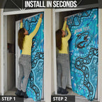 Personalized Cronulla-Sutherland Sharks Door Cover Aboriginal Pattern with Graffiti Style Design