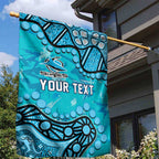 Personalized Cronulla-Sutherland Sharks Garden Flag Aboriginal Pattern with Graffiti Style Design