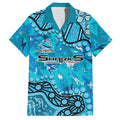 Personalized Cronulla-Sutherland Sharks Hawaiian Shirt Aboriginal Pattern with Graffiti Style Design