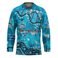 Personalized Cronulla-Sutherland Sharks Hockey Jersey Aboriginal Pattern with Graffiti Style Design