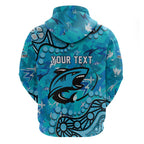 Personalized Cronulla-Sutherland Sharks Hoodie Aboriginal Pattern with Graffiti Style Design