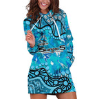 Personalized Cronulla-Sutherland Sharks Hoodie Dress Aboriginal Pattern with Graffiti Style Design