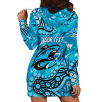 Personalized Cronulla-Sutherland Sharks Hoodie Dress Aboriginal Pattern with Graffiti Style Design