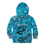 Personalized Cronulla-Sutherland Sharks Kid Hoodie Aboriginal Pattern with Graffiti Style Design