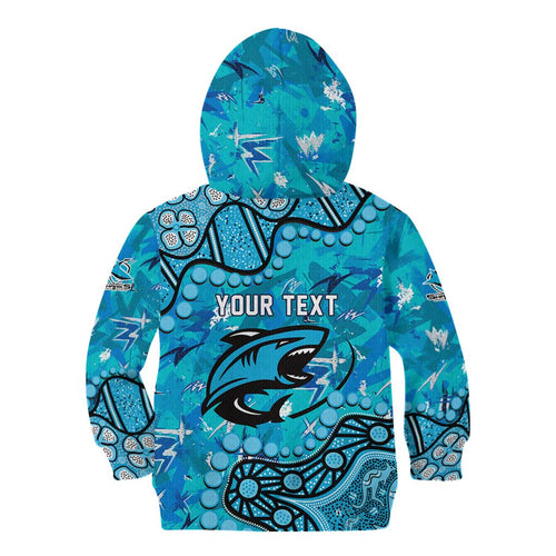 Personalized Cronulla-Sutherland Sharks Kid Hoodie Aboriginal Pattern with Graffiti Style Design