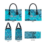Personalized Cronulla-Sutherland Sharks Leather Bag Aboriginal Pattern with Graffiti Style Design