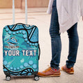 Personalized Cronulla-Sutherland Sharks Luggage Cover Aboriginal Pattern with Graffiti Style Design