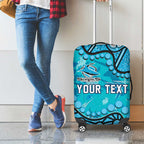 Personalized Cronulla-Sutherland Sharks Luggage Cover Aboriginal Pattern with Graffiti Style Design