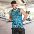 Personalized Cronulla-Sutherland Sharks Men Tank Top Aboriginal Pattern with Graffiti Style Design