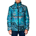 Personalized Cronulla-Sutherland Sharks Padded Jacket Aboriginal Pattern with Graffiti Style Design