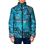 Personalized Cronulla-Sutherland Sharks Padded Jacket Aboriginal Pattern with Graffiti Style Design