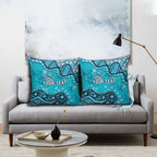 Personalized Cronulla-Sutherland Sharks Pillow Cover Aboriginal Pattern with Graffiti Style Design