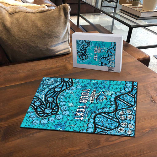 Personalized Cronulla-Sutherland Sharks Puzzle Aboriginal Pattern with Graffiti Style Design