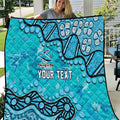 Personalized Cronulla-Sutherland Sharks Quilt Aboriginal Pattern with Graffiti Style Design