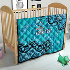 Personalized Cronulla-Sutherland Sharks Quilt Aboriginal Pattern with Graffiti Style Design