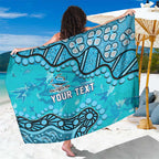 Personalized Cronulla-Sutherland Sharks Sarong Aboriginal Pattern with Graffiti Style Design