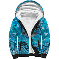 Personalized Cronulla-Sutherland Sharks Sherpa Hoodie Aboriginal Pattern with Graffiti Style Design