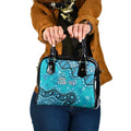 Personalized Cronulla-Sutherland Sharks Shoulder Handbag Aboriginal Pattern with Graffiti Style Design
